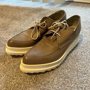 Unlace Made In Italy 🇮🇹 Women Platform Leather Shoes size 6.5